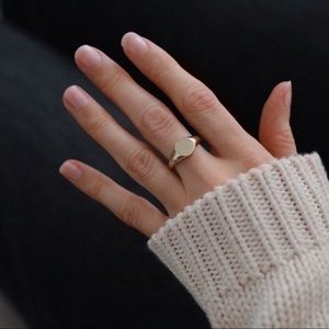 Signet Midi Ring | 14k Gold Plated